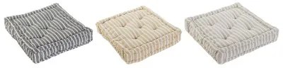 Cuscino Home ESPRIT Giallo Beige Mediterraneo 56 x 56 x 13 cm (3 Unità)