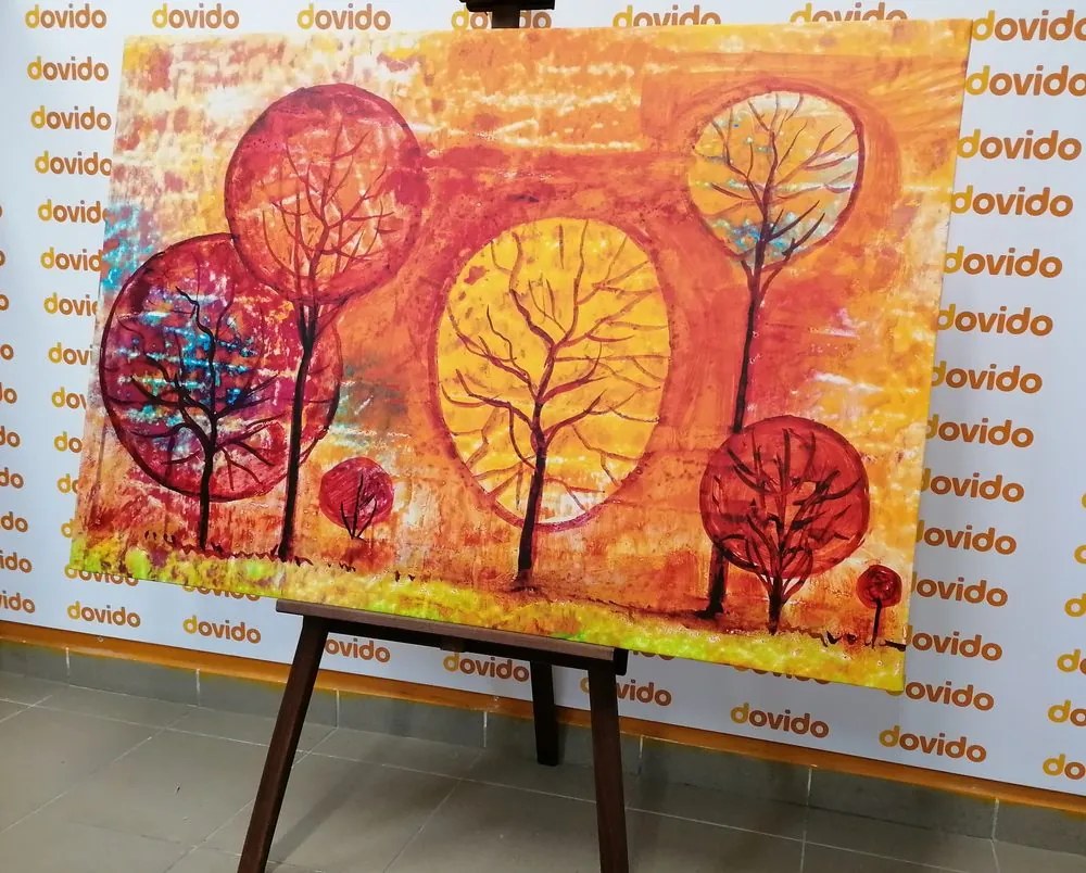 Stampa su tela – Alberi nei colori dell'autunno