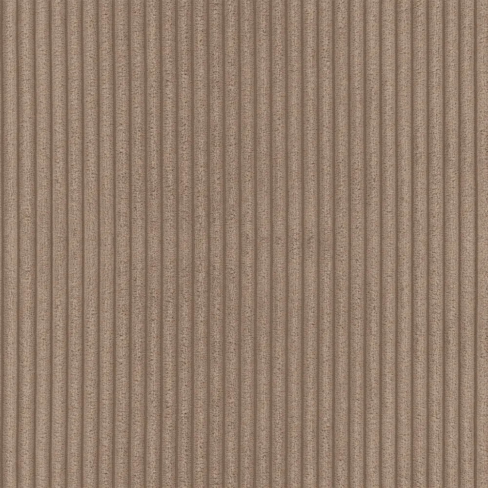 Divano angolare beige allungabile/con contenitore (con composizione variabile) con rivestimento in velluto a coste Luma – Ropez