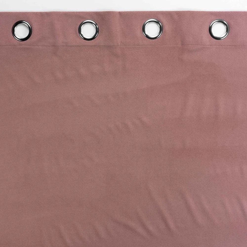 Tenda di velluto rosa 140x260 cm Velouriane - douceur d'intérieur