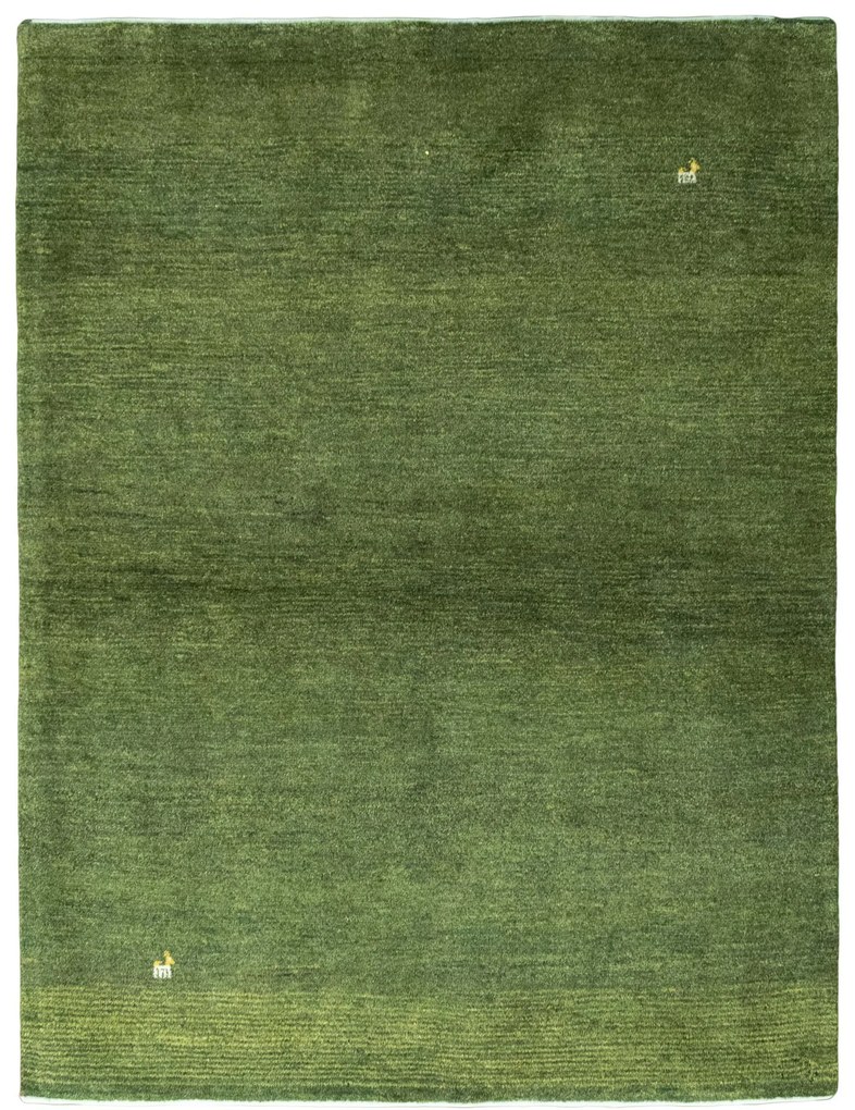 Gabbeh Tappeto 160 x 210 Verde (Iran) Annodato A Mano