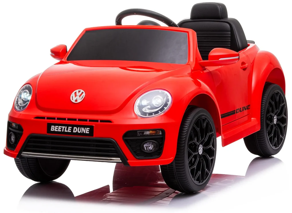 Macchina Elettrica per Bambini 12V con Licenza Volkswagen Maggiolino Beetle  Small Rossa
