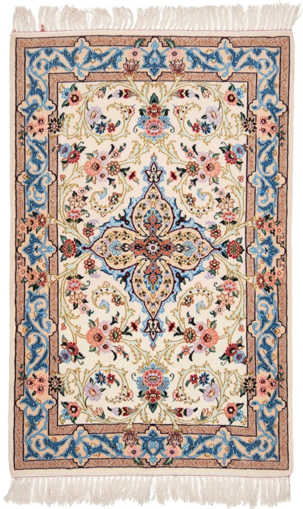 Isfahan Tappeto 110 x 70 (Iran) Annodato A Mano