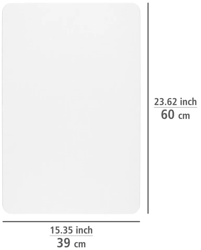 Tappetino da bagno bianco in terra di diatomee 39x60 cm Simi - Wenko