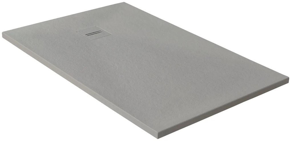 Piatto doccia MOLDCOM COMPOSITES in resina Cosmos Stone grigio L 70 x L 120 x H 4 cm opaco
