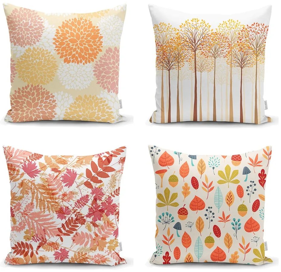 Set di 4 federe Autumn Design, 45 x 45 cm - Minimalist Cushion Covers