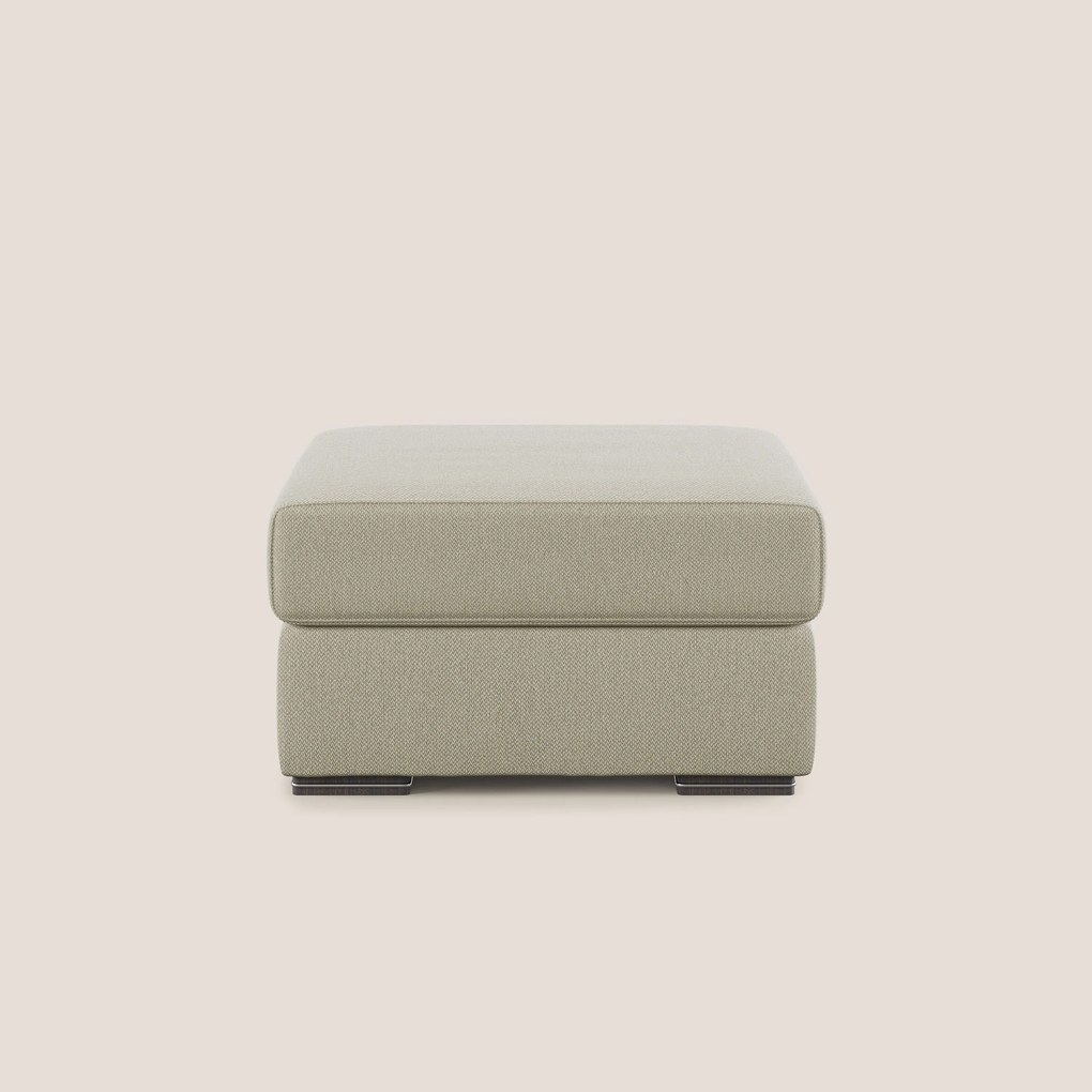 Sun pouf apribile contenitore in tessuto smacchiabile ad acqua T05 panna