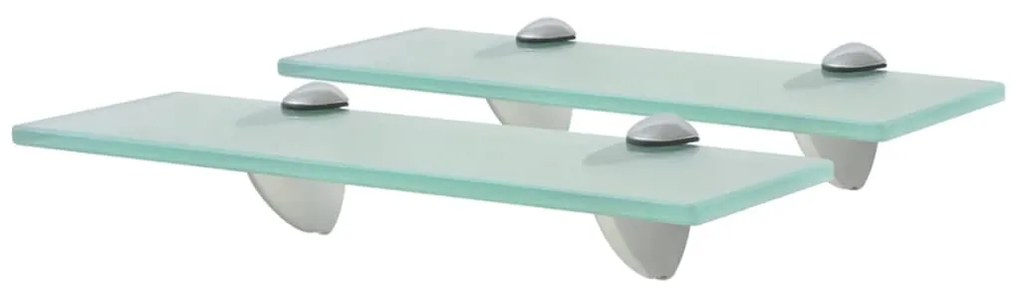 Mensole Galleggianti 2 Pz İn Vetro 30x10 Cm 8 Mm /