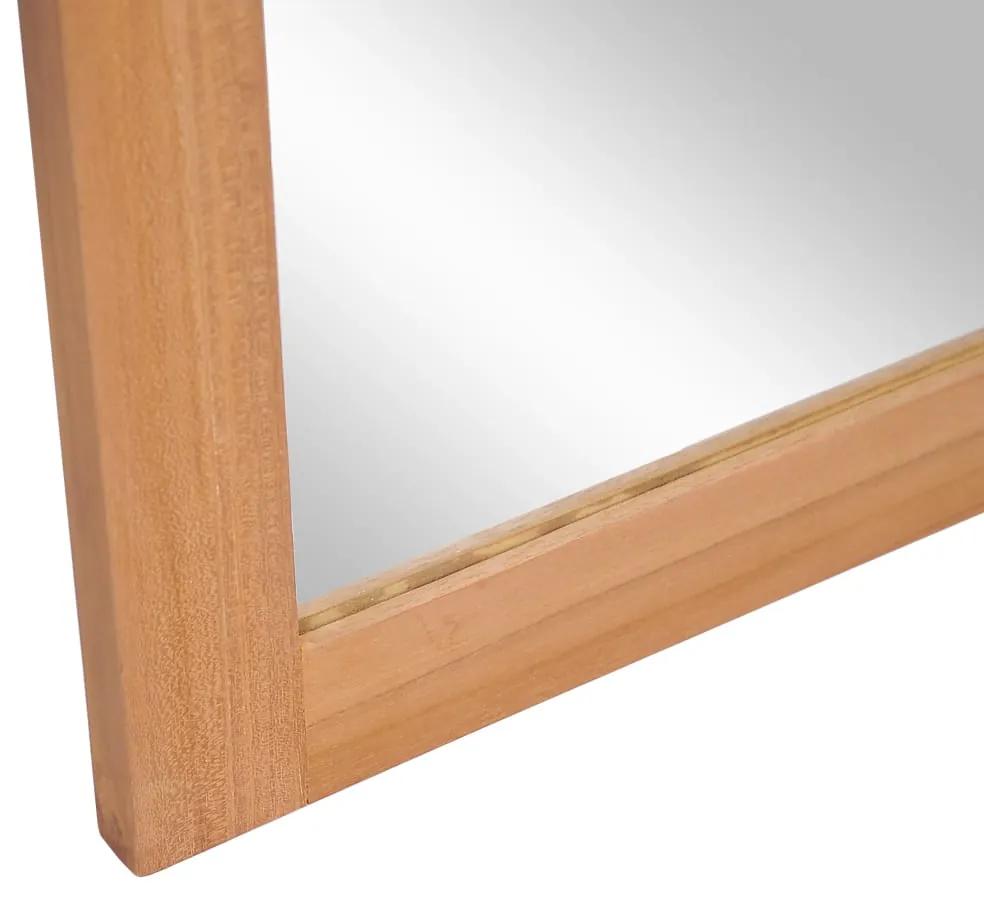 Specchio da Parete in Legno Massello di Teak 50x70 cm