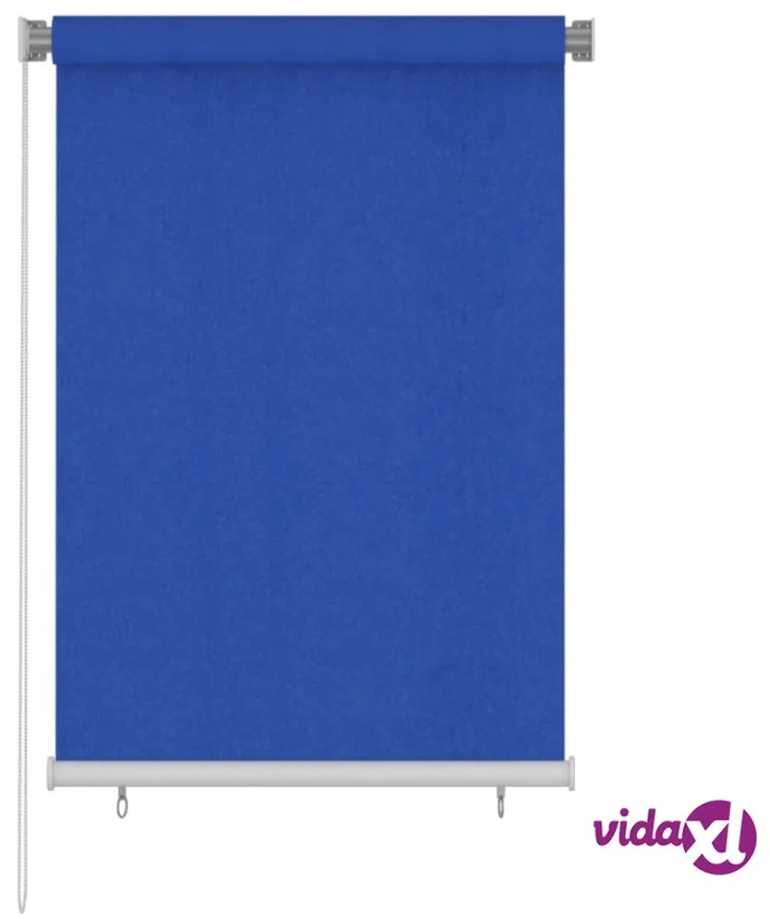 vidaXL Tenda a Rullo per Esterni 100x140 cm Blu HDPE
