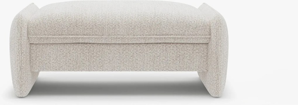 Pouf Georgia in chenille Silencio – 115x70 cm
