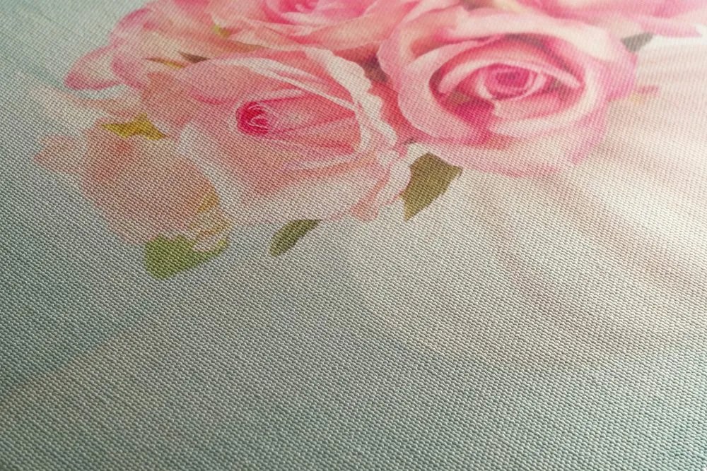Quadro su tela – Rose nel vaso