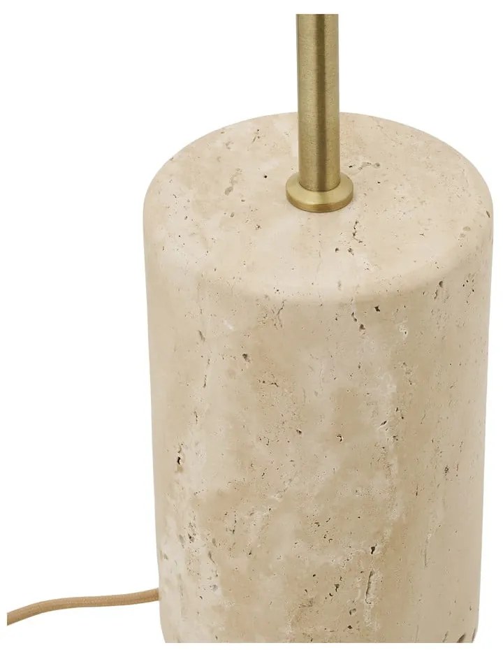 Lampada da terra beige con paralume in metallo (altezza totale 155 cm) Sheffield – House Nordic