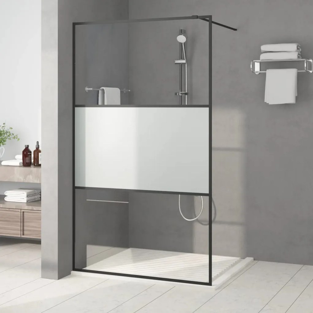 Parete Doccia Walk İn 115x195 Cm Vetro Semi Smerigliato Esg /