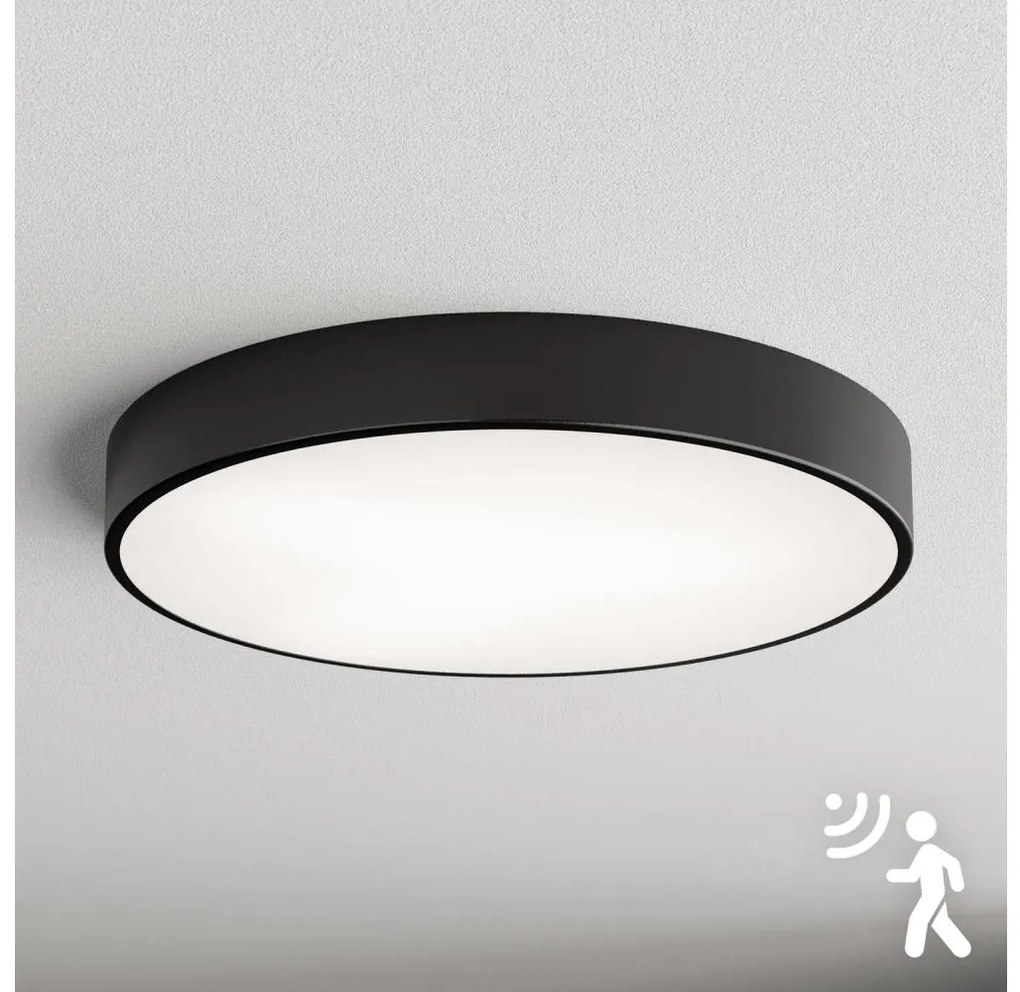 Brilagi - Plafoniera con sensore CLARE 5xE27/40W/230V Ø 60 cm nera