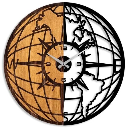 Orologio da parete diametro 56 cm 1xAA legno/metallo