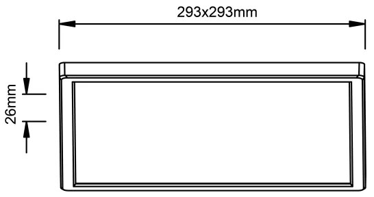 Brilliant - Plafoniera LED MILTON LED/18W/230V 29,3x29,3 cm bianca