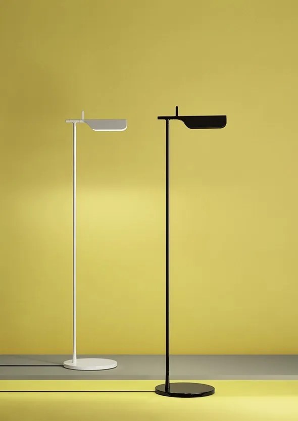 Flos Tab Floor Lampada led da pavimento 110 cm orientabile in alluminio Nero