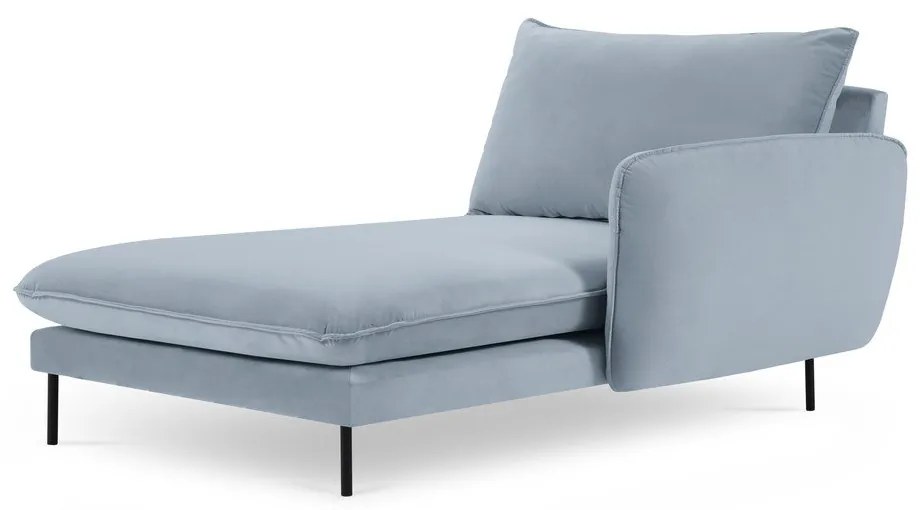 Poltrona in velluto azzurro (angolo destro) Vienna - Cosmopolitan Design