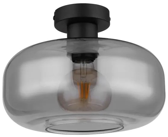 Globo 15566D - Lampadario a plafone GIUSEPPE 1xE27/40W/230V diametro 28 cm grigio