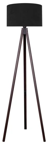 Brilagi - Lampada con piedistallo VELVET 1xE27/60W/230V wenge/nero