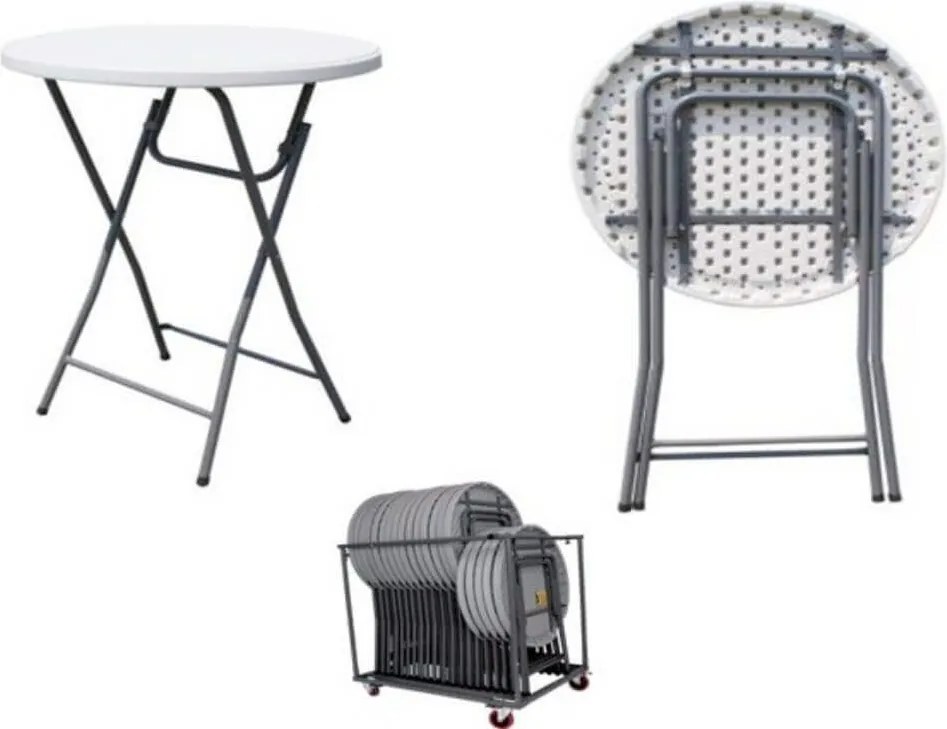 tavolo catering alto tondo 60