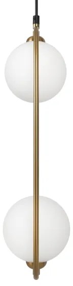 Maytoni MOD013PL-02BS1 - Lampadario a sospensione con filo RING 2xG9/25W/230V ottone