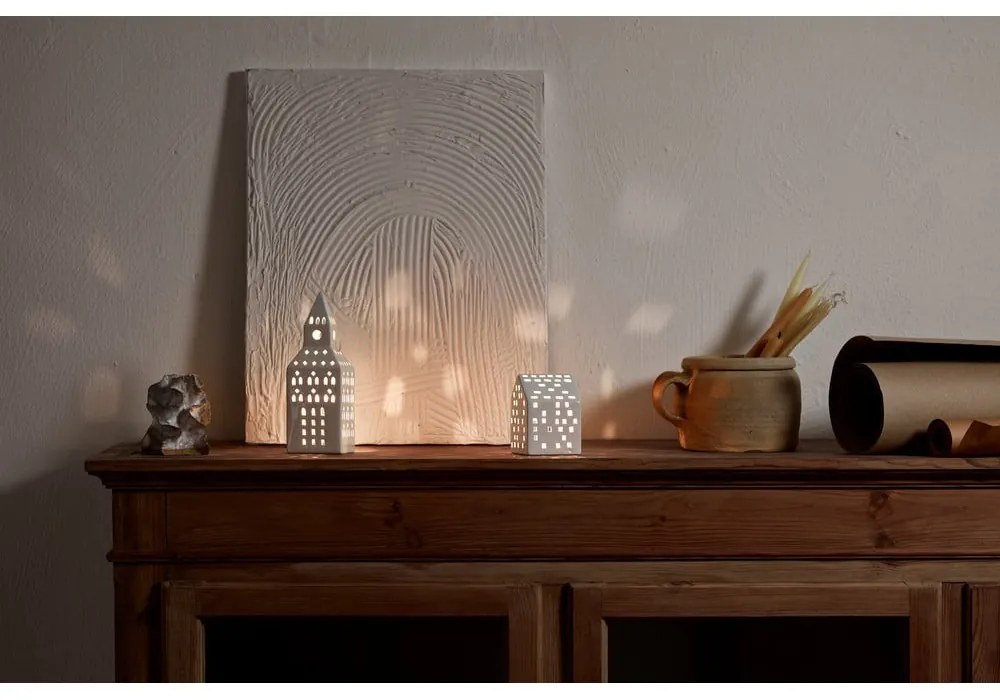 Portacandela in ceramica per lumino Urbania Lighthouse Church Tower – Kähler Design