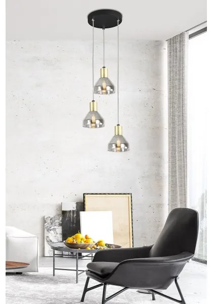 Lampadario su filo GREGORY 3xE14/40W/230V