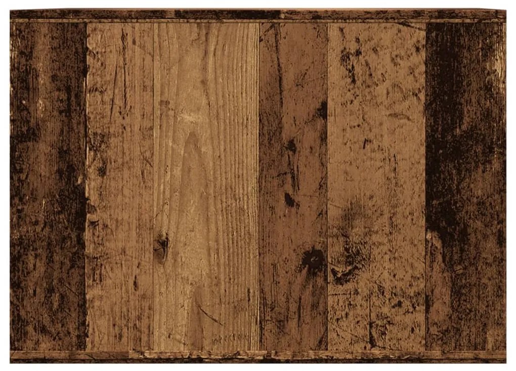 Recinto lettiera gatti legno vecchio 47x59x42 cm in truciolato