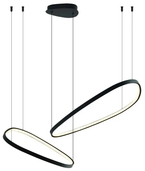 Lampada a sospensione LED su cavo MICHELLE LED/48W/230V 4000K nero