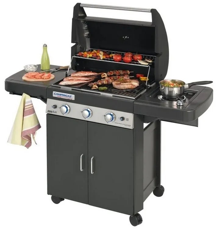 1PZ BARBECUE DUALGAS 3 SERIES CLASSIC LS PLUS DARK cm. 120,5x60x116 h