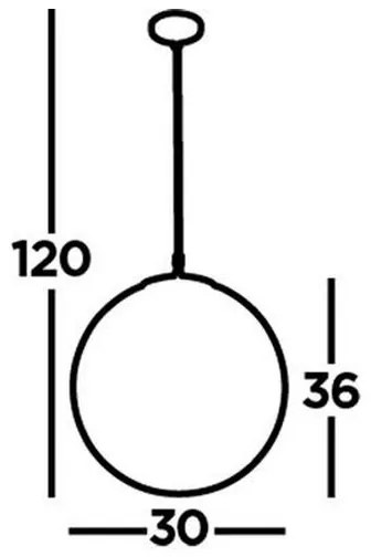 Searchlight 6088 - Lampadario a sospensione con filo ATOM 1xE27/60W/230V bianco/nero