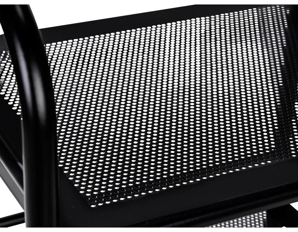 Scaffale mobile in metallo nero 41x75 cm - Wenko