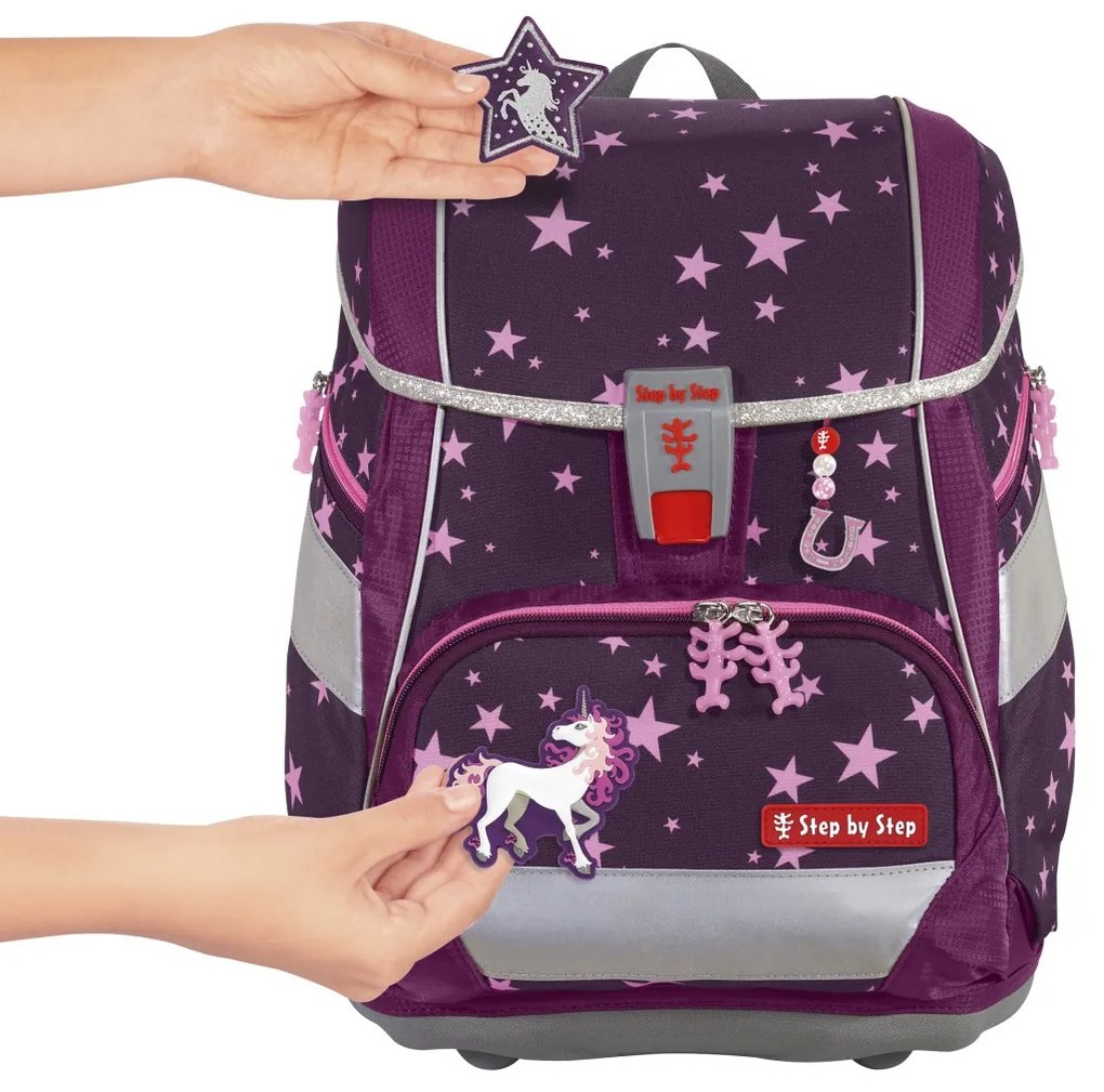 Zaino/cartella scuola 2IN1 PLUS – Set 6 pezzi, Step by Step Unicorn Nuala