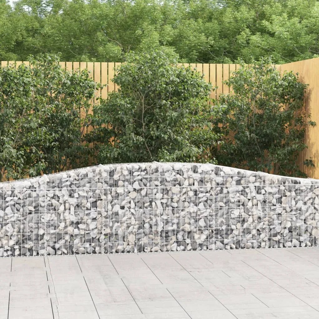 Cesti Gabbioni Ad Arco 7 Pz 400x30x60/80 Cm Ferro Zincato /