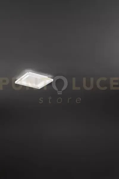 Plafoniera in alluminio bianco panel led 30w 3000k cri?80 220-240v ...