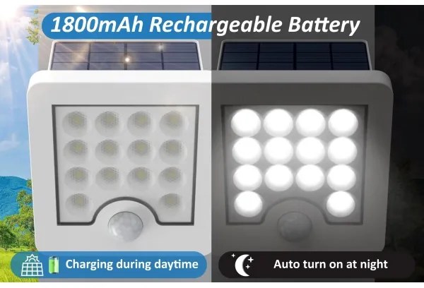 Top Light - Proiettore solare da parete a LED HELEON S LED/5W/3,7V IP65 4000K