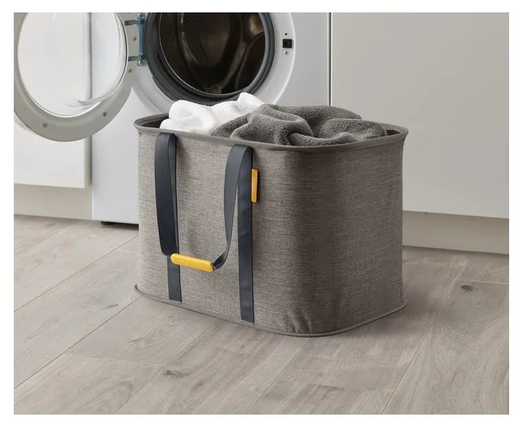 Cesto portabiancheria in tessuto grigio pieghevole 55 l Hold-All Max - Joseph Joseph