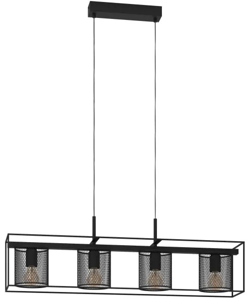 Eglo 43773 - Lampadario a sospensione con filo CATTERICK 4xE27/40W/230V