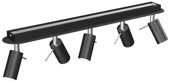 Faretto PRESTON 5xGU10/40W/230V nero