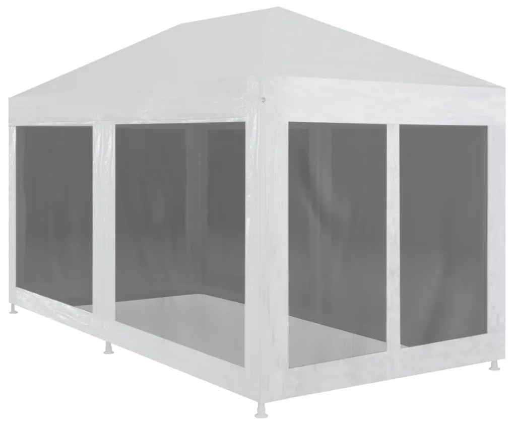 Tenda per Feste con 6 Pareti in Rete 6x3 m