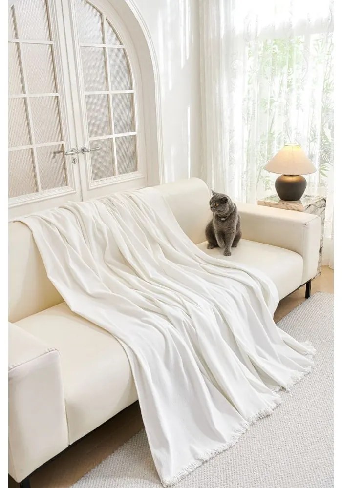 Copridivano bianco per divano a 3 posti Talo – Filumi