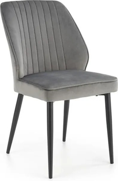 Sedia K432 Velvet Grey - L48 x H57 x H85 cm