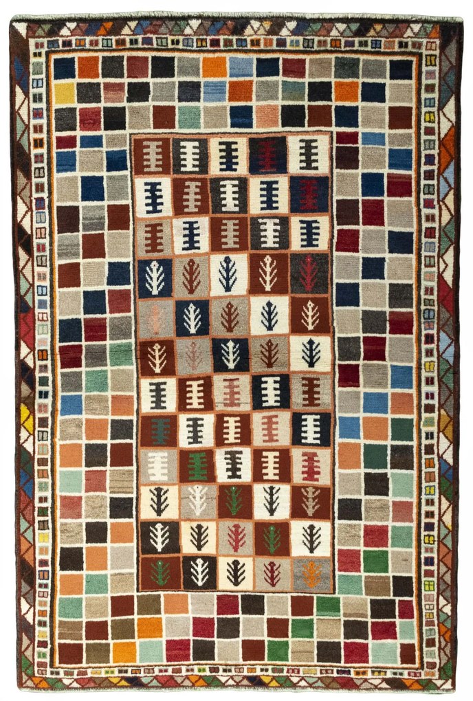 Gabbeh Tappeto 130 x 200 (Iran) Annodato A Mano