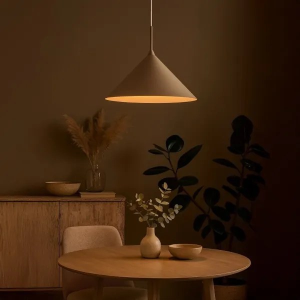 Lampadario a sospensione su cavo CAPITAL 1xGX53/15W/230V, Ø 46 cm, beige