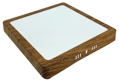 Plafoniera LED BLOCK LED/18W/230V 4200K 22x22 cm marrone