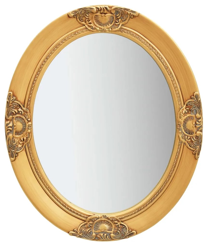 Specchio Da Parete Stile Barocco 50x60 Cm Oro /