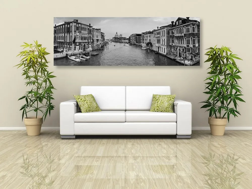 Quadro su tela – Famosi canali di Venezia in bianco e nero