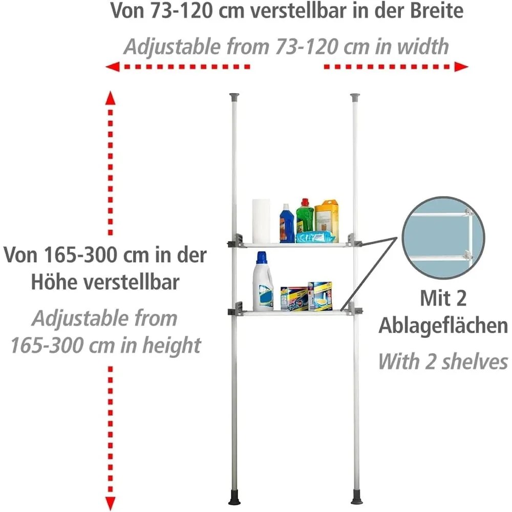 Supporto telescopico Twin Herkules - Wenko